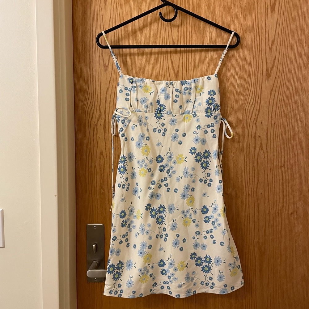 Floral ZARA Side Tie Dress